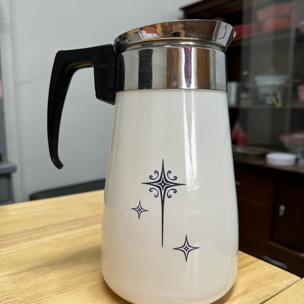 Atomic Starburst Percolator Corning ware mid-century